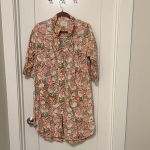 Mirth Coral Floral Mini Dress